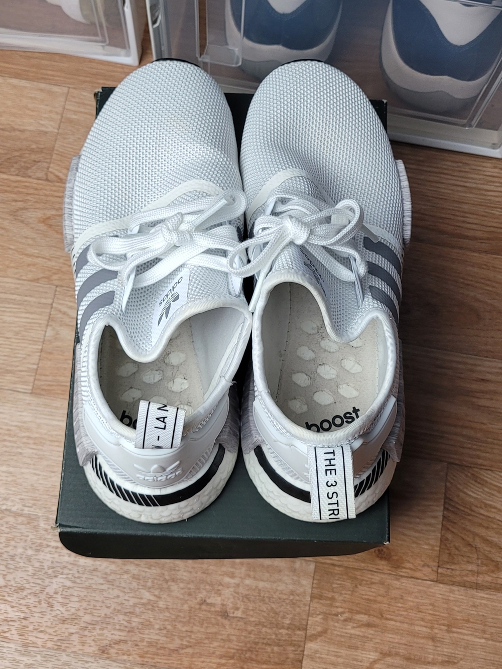 Womens Adidas NMD_R1 J 'Grey Black Size 7 - Picture 7 of 9